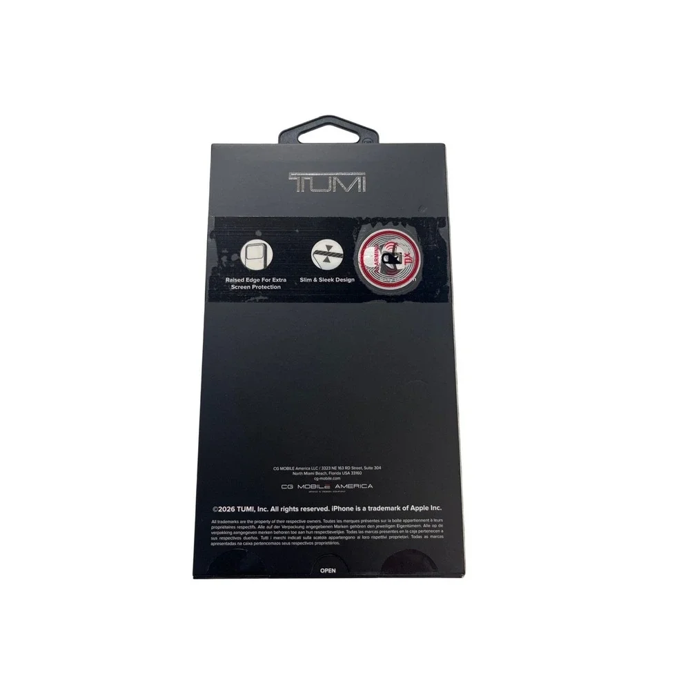 TUMI iPhone 17 Pro Max Case Black MagSafe Compatible Slim TUOHMP17XPVCMK NEW